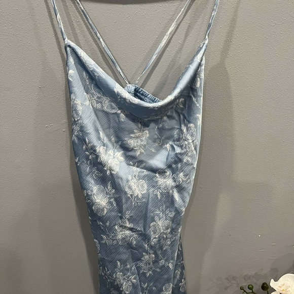 Altar'd State Dresses & Skirts - Altar'd State Light Blue Floral Dress